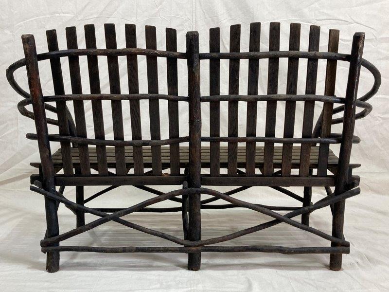 Old Hickory Style Bentwood Bench