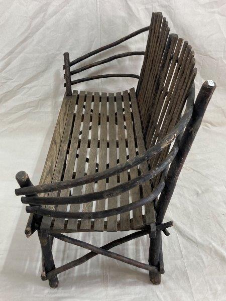 Old Hickory Style Bentwood Bench