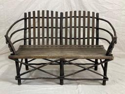 Old Hickory Style Bentwood Bench