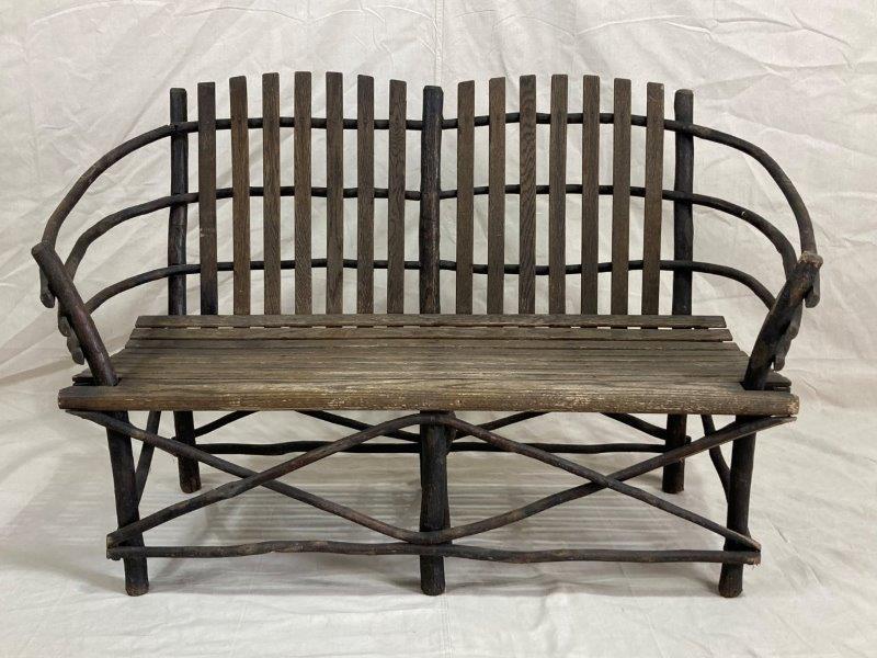 Old Hickory Style Bentwood Bench