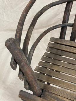Old Hickory Style Bentwood Bench