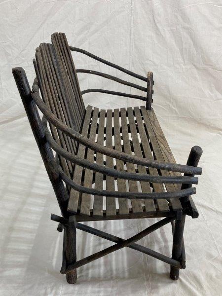 Old Hickory Style Bentwood Bench