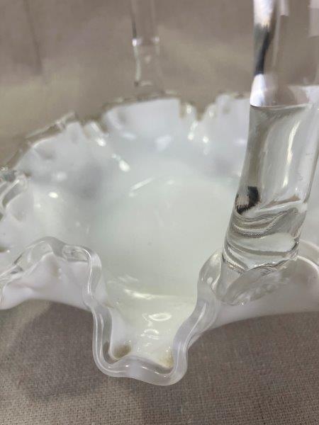 Two Fenton Glass Baskets