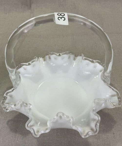 Two Fenton Glass Baskets