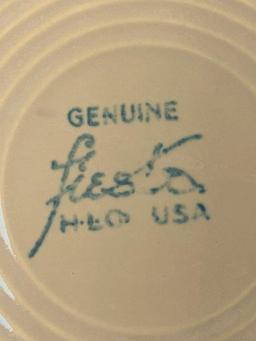 Set of Seven Fiesta Ware Mustard Plates