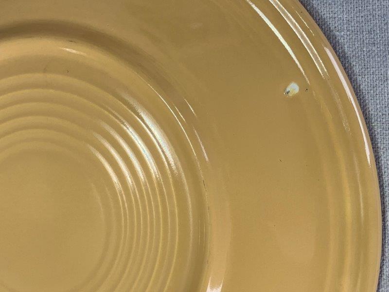 Set of Seven Fiesta Ware Mustard Plates
