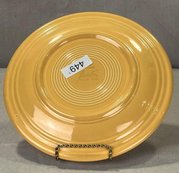 Set of Seven Fiesta Ware Mustard Plates