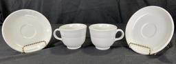 Fiestaware Teacups, Saucers, and Assorted Dinnerware