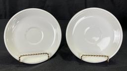 Fiestaware Teacups, Saucers, and Assorted Dinnerware