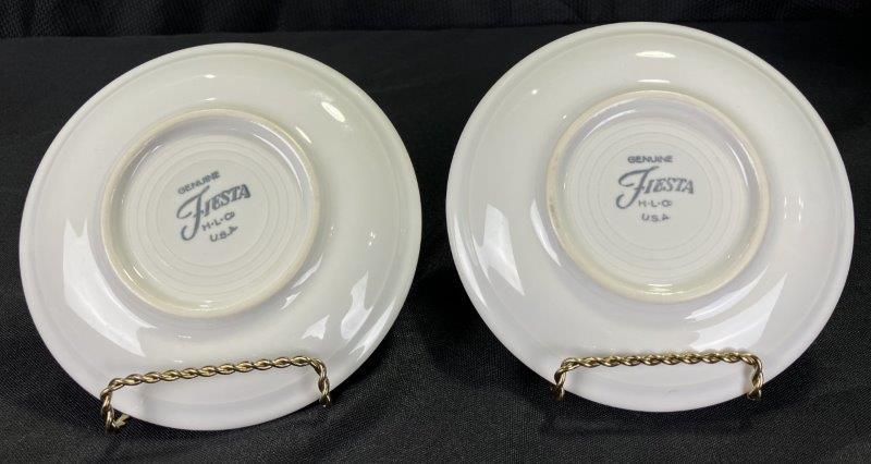 Fiestaware Teacups, Saucers, and Assorted Dinnerware