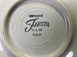 Fiestaware Teacups, Saucers, and Assorted Dinnerware