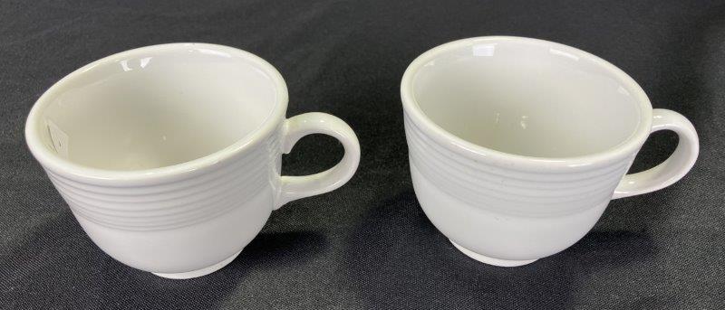 Fiestaware Teacups, Saucers, and Assorted Dinnerware