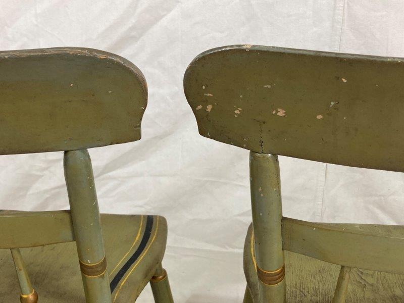 Group of Five Polychromed Fancy Chairs