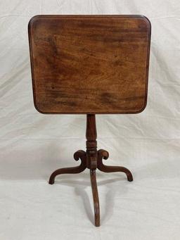 Cherry Tilt-Top Candle Stand