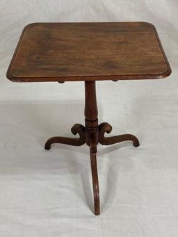 Cherry Tilt-Top Candle Stand