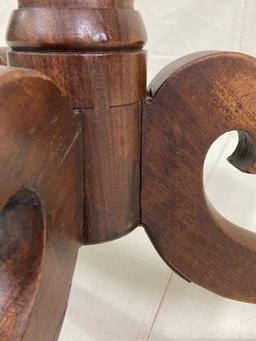 Cherry Tilt-Top Candle Stand