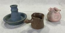 Group of Three W.J. Gordy Art Pottery Pieces