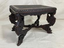 Renaissance Revival Carved Figural Table