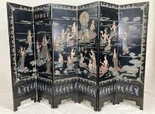 Six-Panel Double-Sided Coromandel Screen