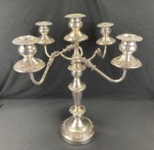 Large Silverplate Candelabra