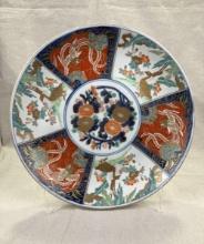 Large Imari Charger with Goose and Floral Motifs