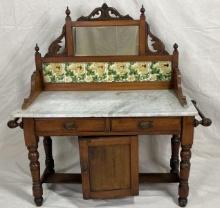 Victorian Marble-Top Washstand
