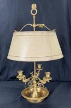 French Gilt Swan Bouillotte Lamp