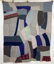 Hand-Stitched Crazy Quilt with Embroidered Details