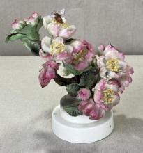 Royal Worcester "Apple Blossom and Bee" Porcelain Sculpture