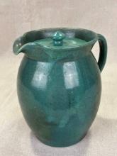 W.J. Gordy Art Pottery Pitcher with Lid