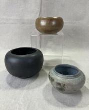 Group of Three Gordy Art Pottery Vases