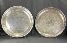 Round Silverplate Trays
