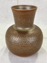 W.J. â€œBillâ€� Gordy Decorated Vase with Mountain Gold Glaze