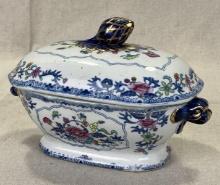 Polychrome Ironstone Sauce Tureen