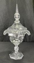 Cut Crystal Covered Dish