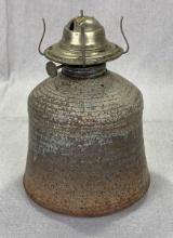 Art Pottery Oil Lamp