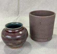 Two Signed Art Pottery Vases by Silz