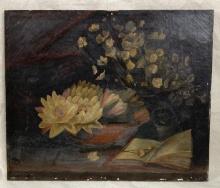 19th Century Still Life of Water Lilies