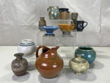 Twelve Art Pottery Objects