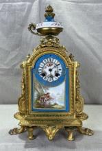 Miroy-Requier & Co. Gilt Bronze Mantel Clock