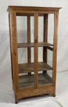 Columbus Oak Showcase Cabinet
