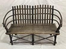 Old Hickory Style Bentwood Bench