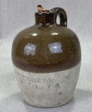 Early W.J. Gordy Two-Tone Jug with Inscription