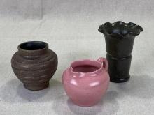 Group of Three Miniature Pottery Vessels