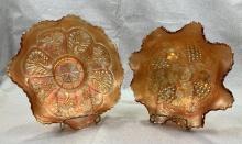 Pair of Fenton Carnival Glass Bowls