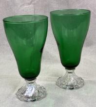 Anchor Hocking Green Depression Glass Drinkware