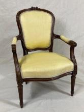 Carved French Armchair
