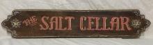 Hand-Painted â€œSalt Cellarâ€� Sign