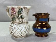 Two Decorative Pitchers