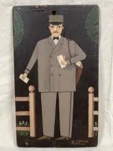 Arthur Glazier Folk Art (American, 1928-2015) Mailman